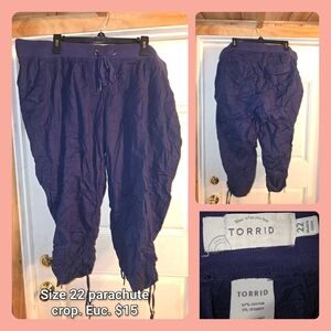 Torrid Dark Blue Parachute Crop